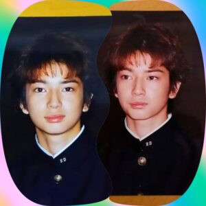 松本潤の若い頃(16歳時)の高校生、学生服姿の画像